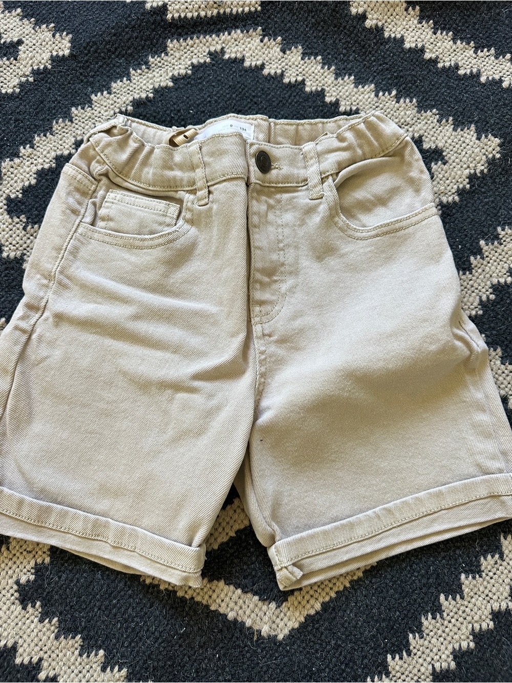 Zara Beige denim Blend Kids Shorts